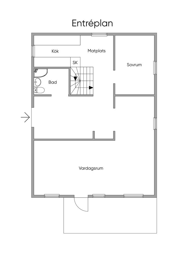 Planlösning entréplan