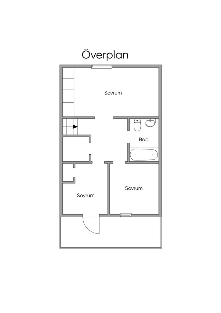 Planlösning övre plan