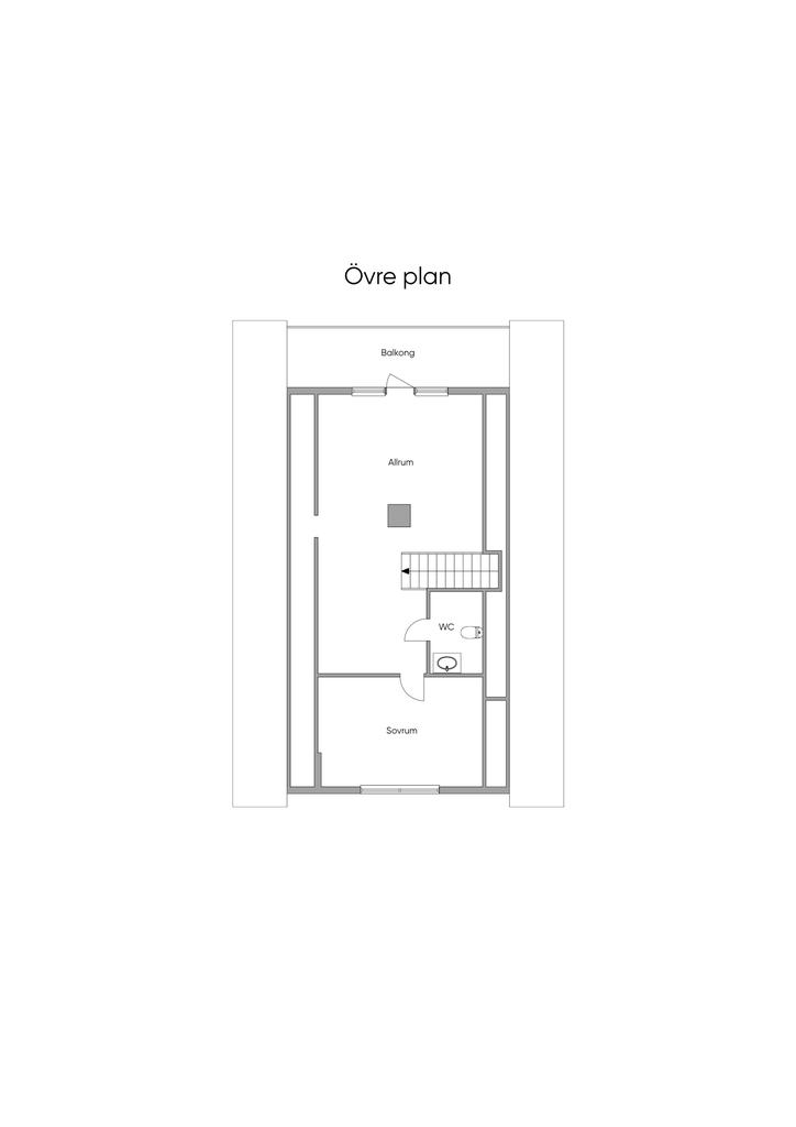 Planlösning Övre plan