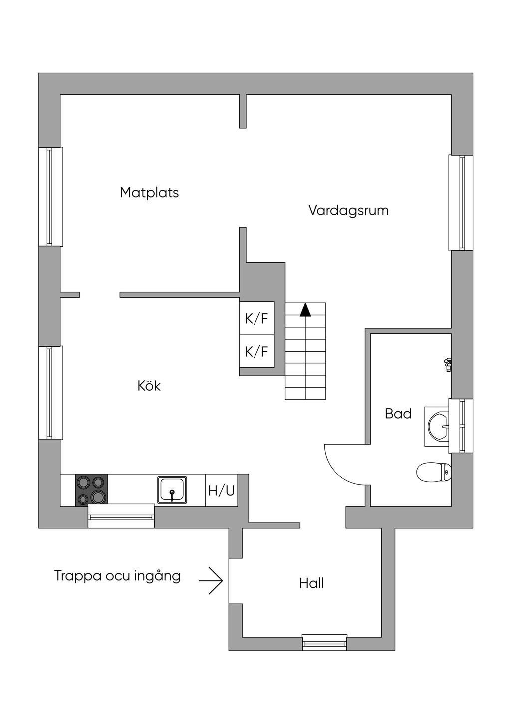 Planlösning 1:a plan