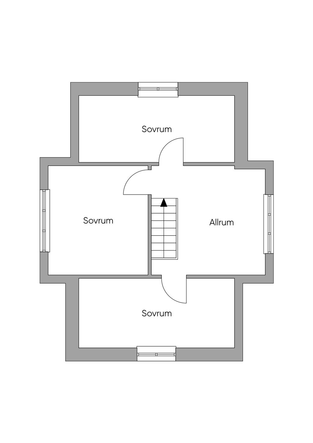 Planlösning 2:dra plan