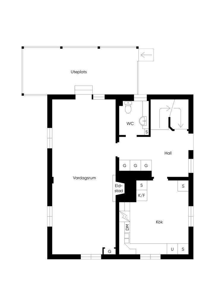Planritning entréplan