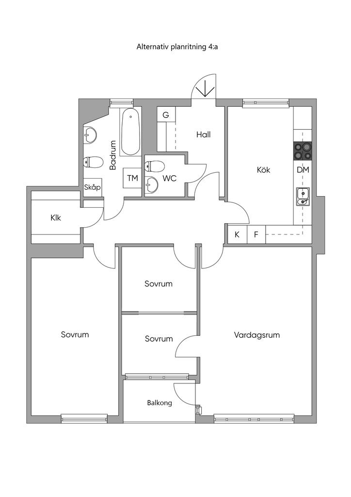 Alternativ planritning 4:a