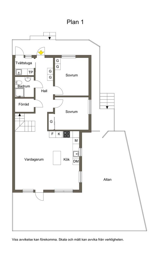 Planlösning 2-d entréplan