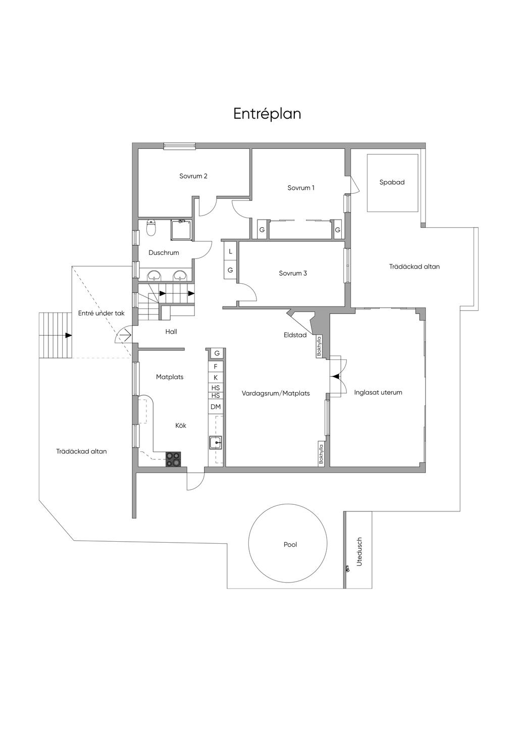Planritning - Entréplan