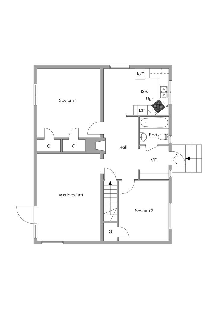 Planritning entré