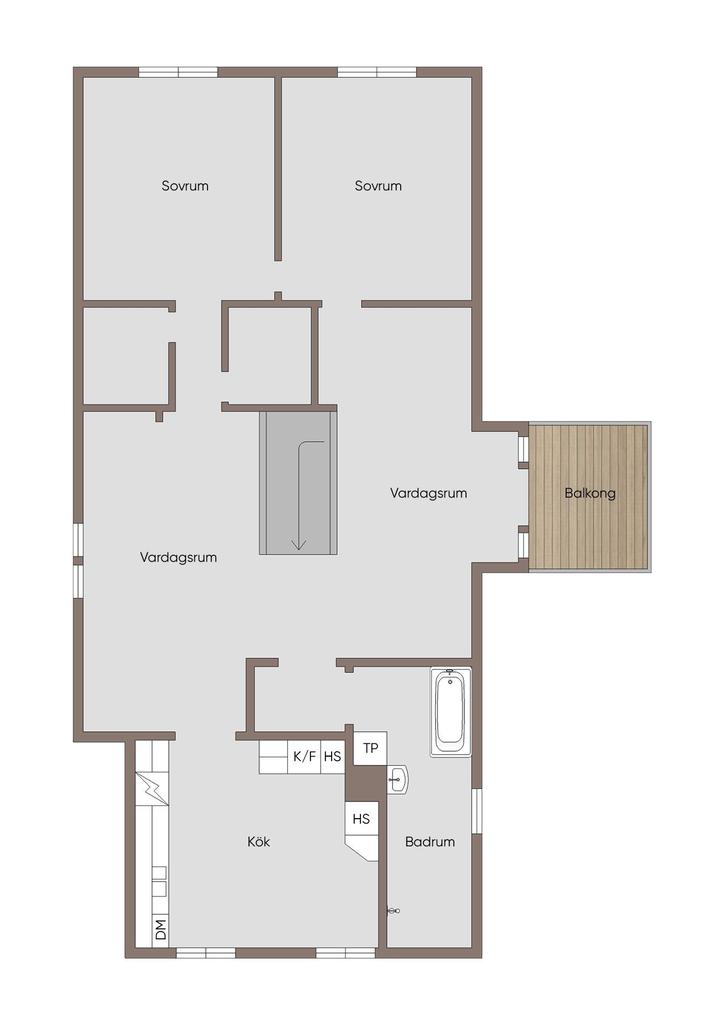 Planritning lägenhet 1