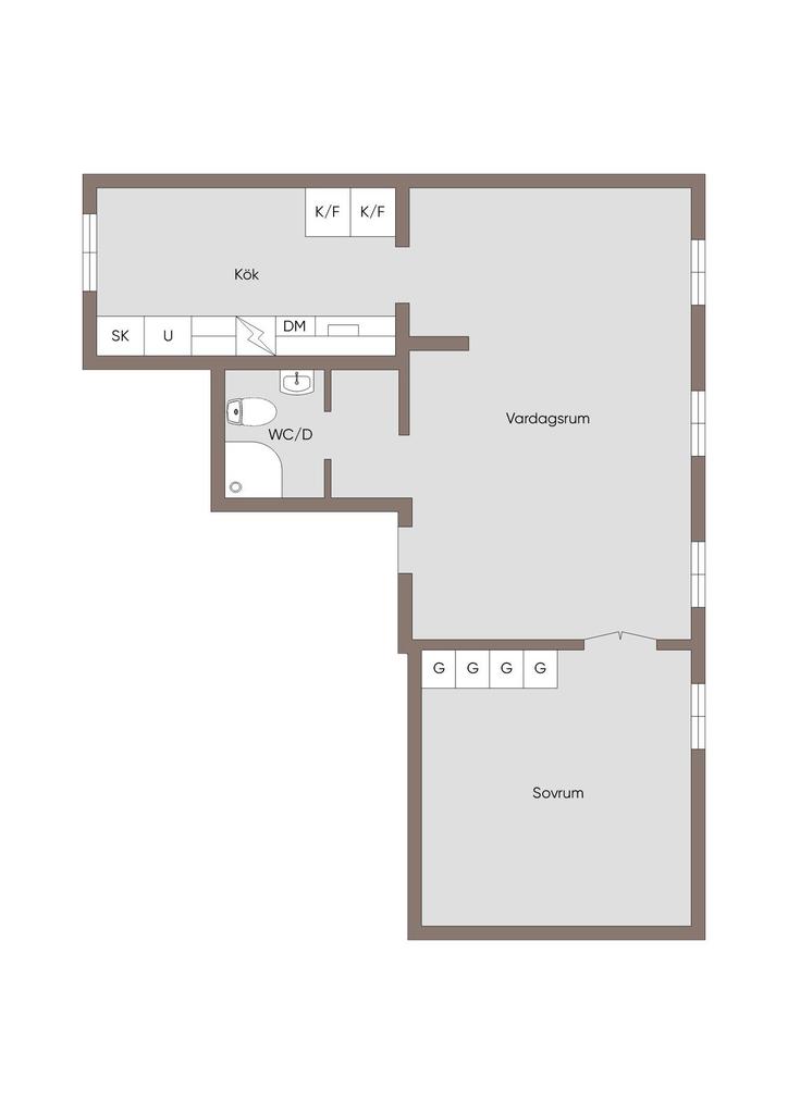 Planritning lägenhet 3