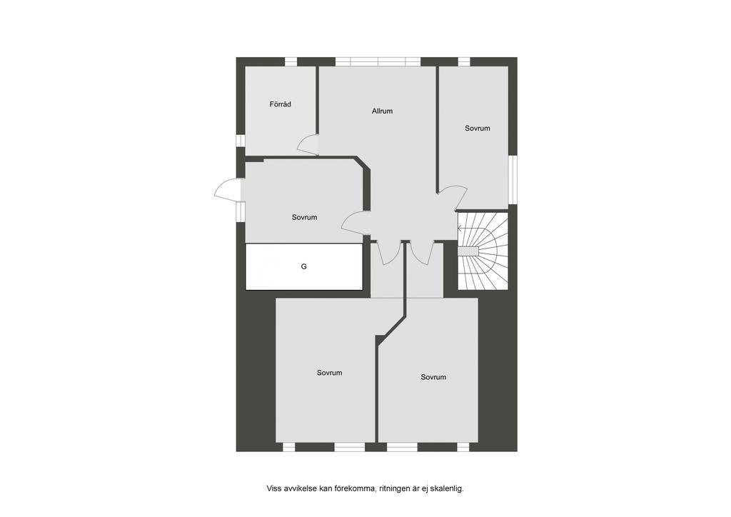 Planlösning övre plan