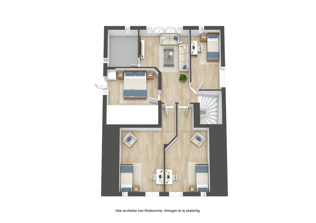 Planlösning övre plan