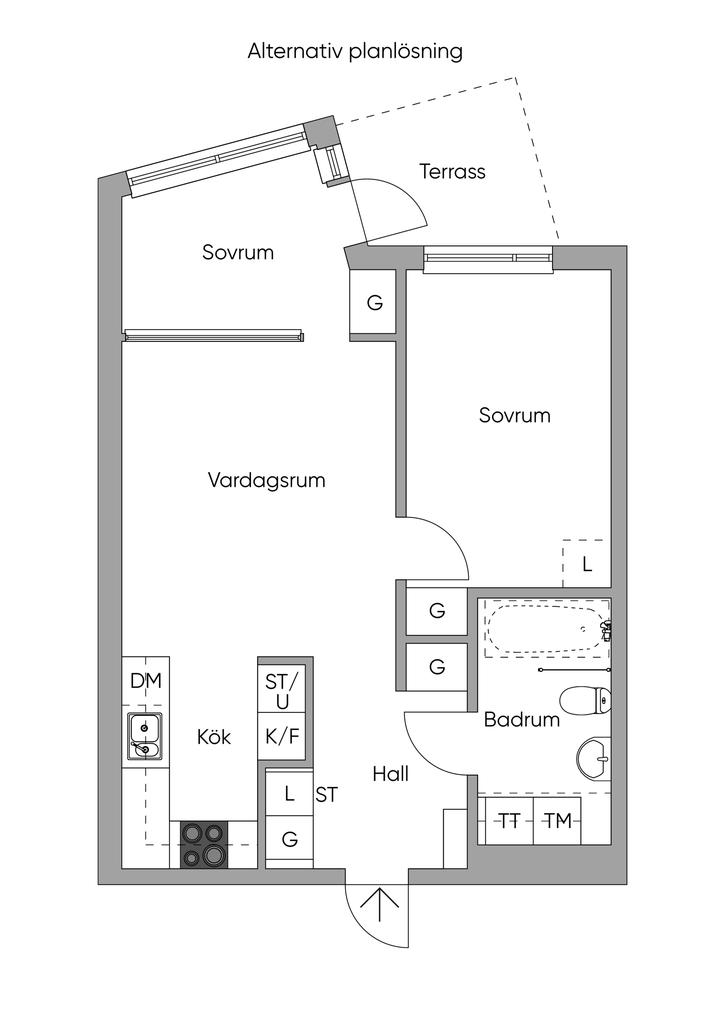 Alternativ planlösning