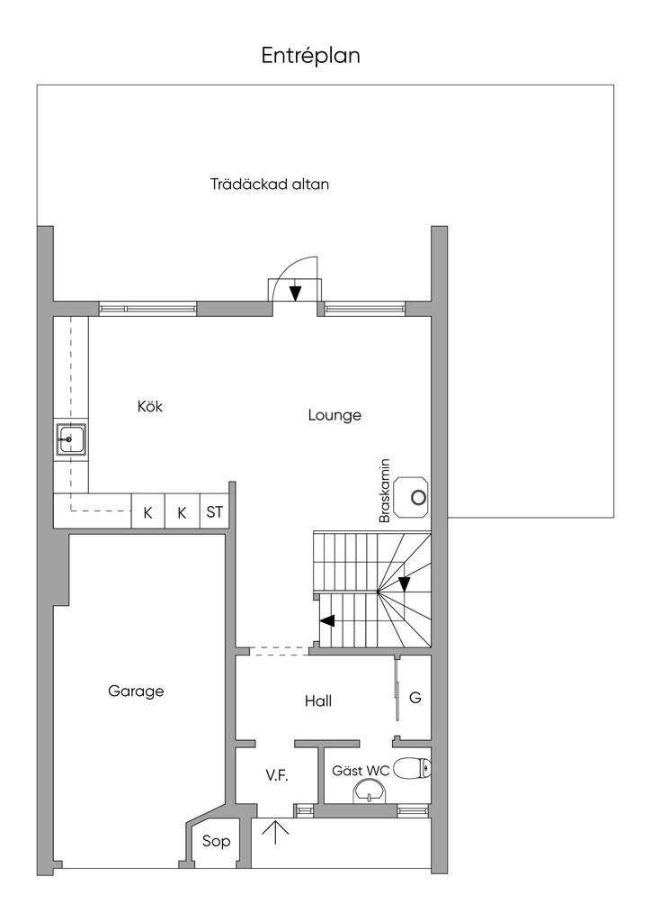 Planlösning 2D, Entréplan