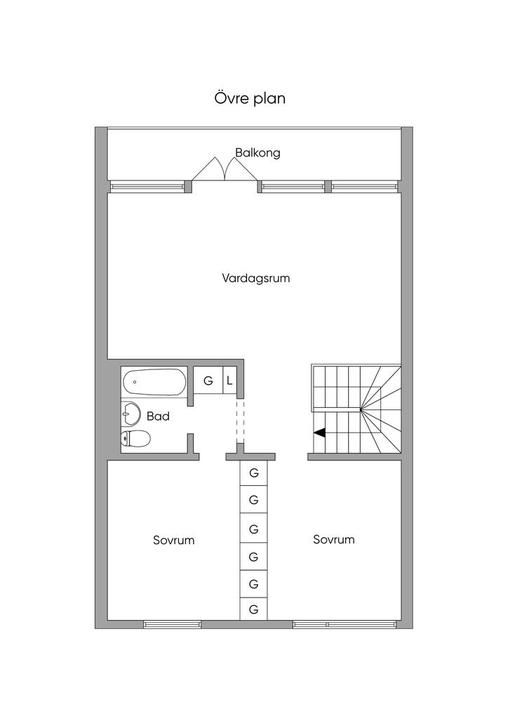 Planlösning 2D, Övre Plan