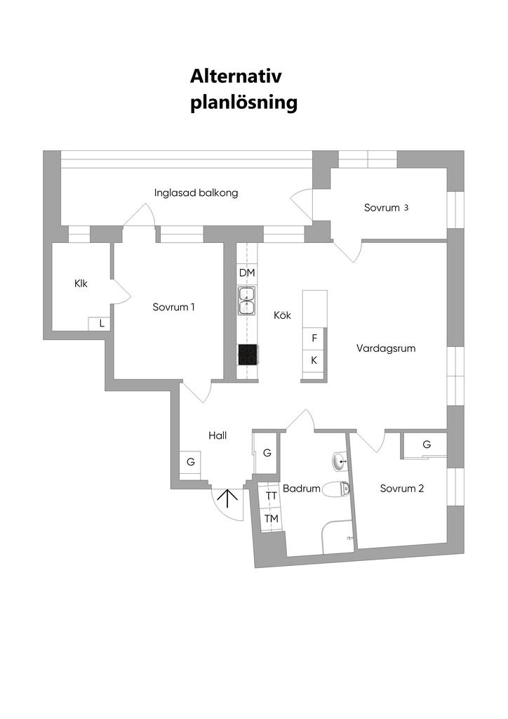 Alternativ planlösning
