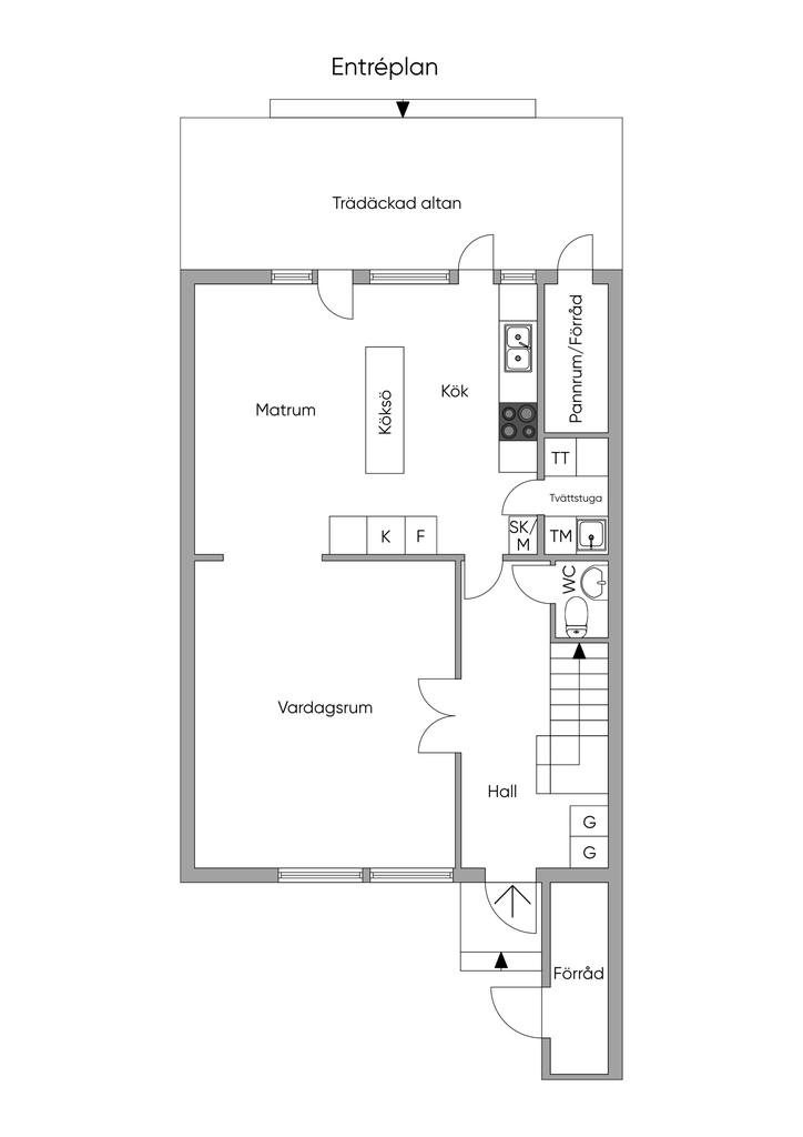 Planskiss, Entréplan, 2D