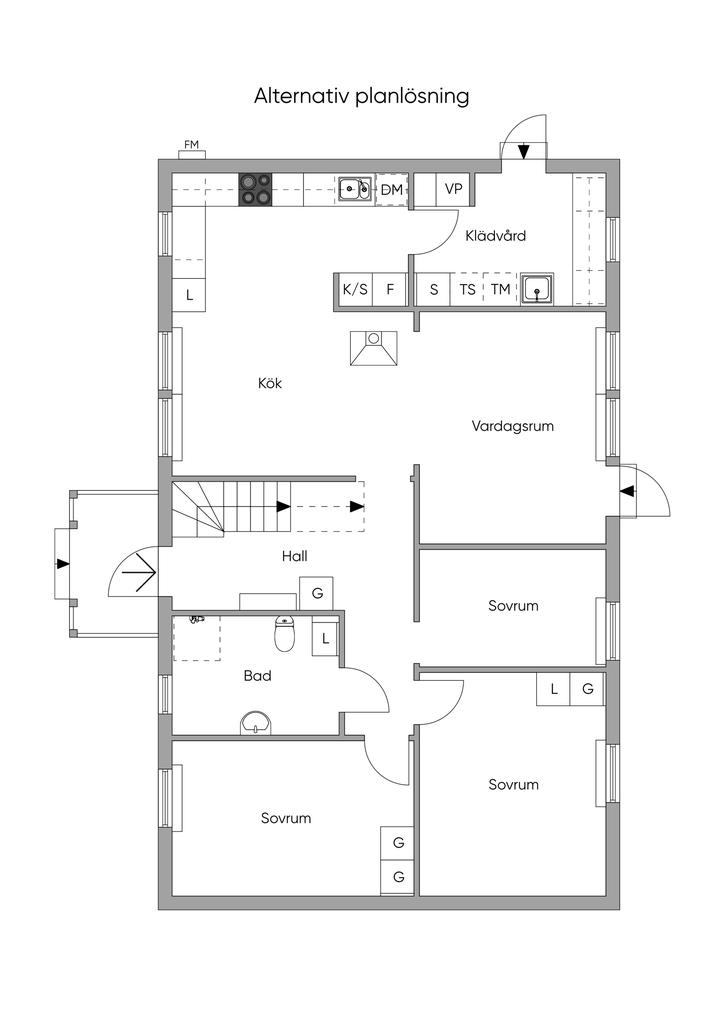 Alternativ planlösning