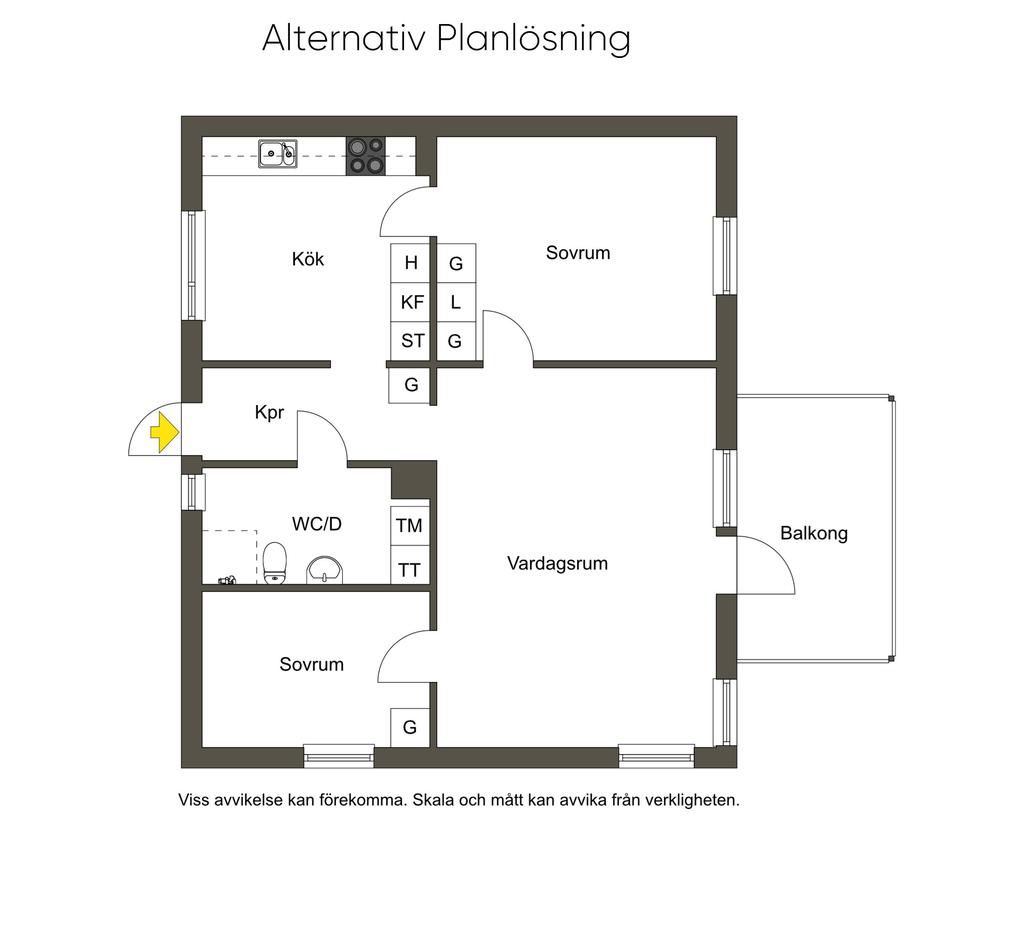 Alternativ planlösning