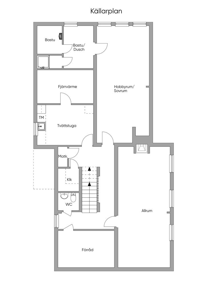 Planlösning källarplan