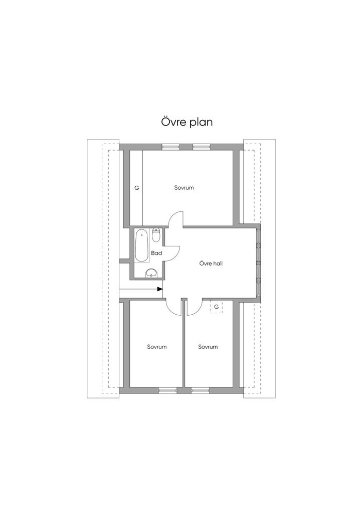 Planritning övervåning