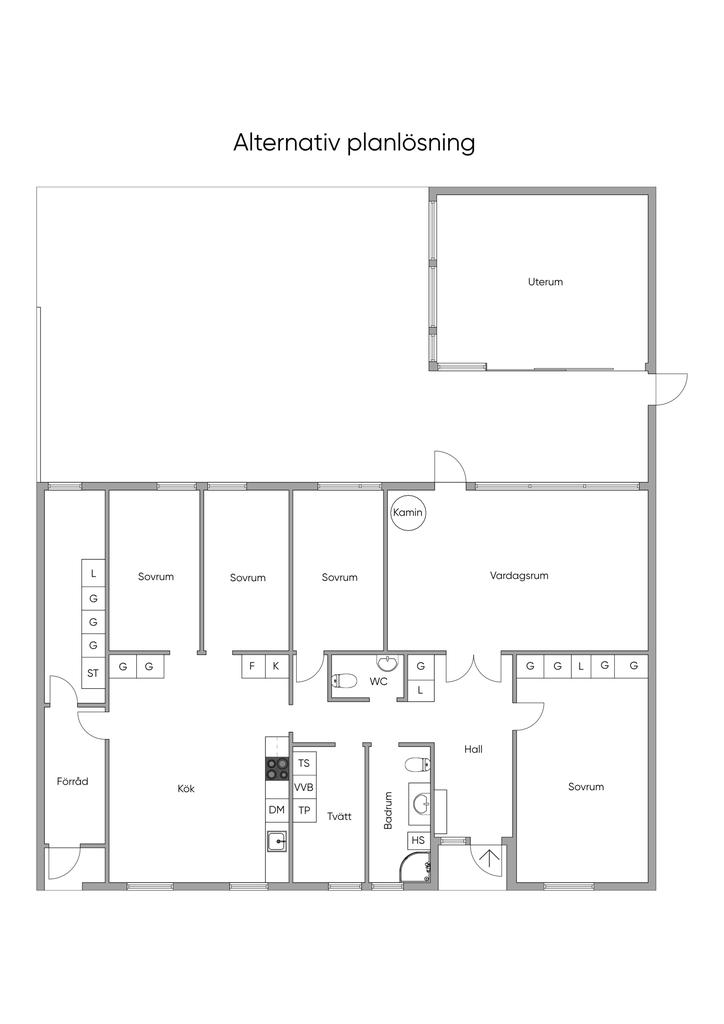 Alternativ planlösning