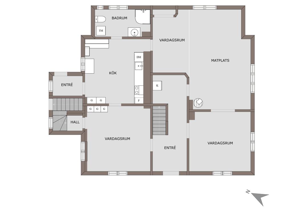 Planlösning - Entréplan
