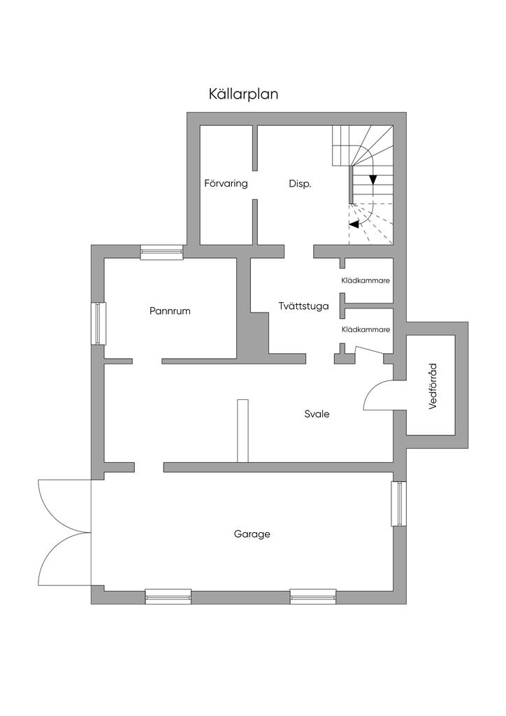 Planlösning källarplan