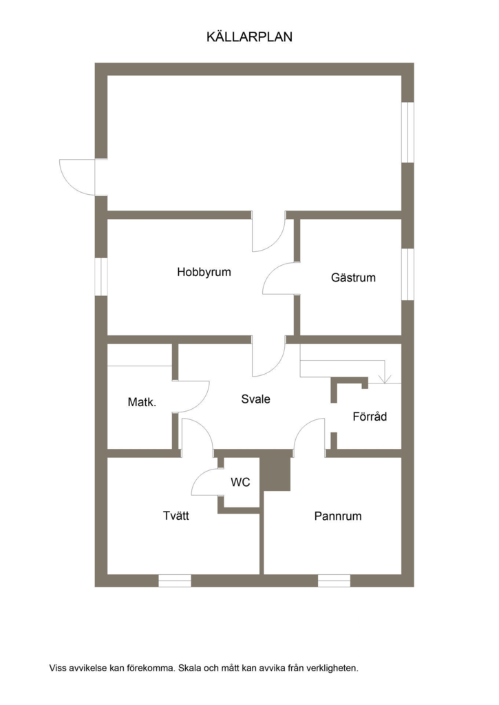 Planritning källarplan