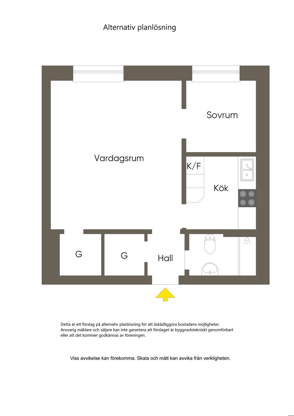 Alternativ planlösning