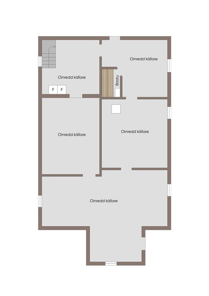 Källarplan, ren betong