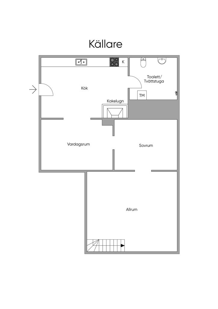Planlösning källarplan