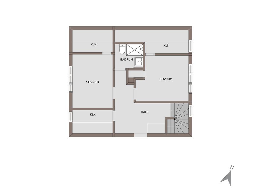 Planlösning övre plan