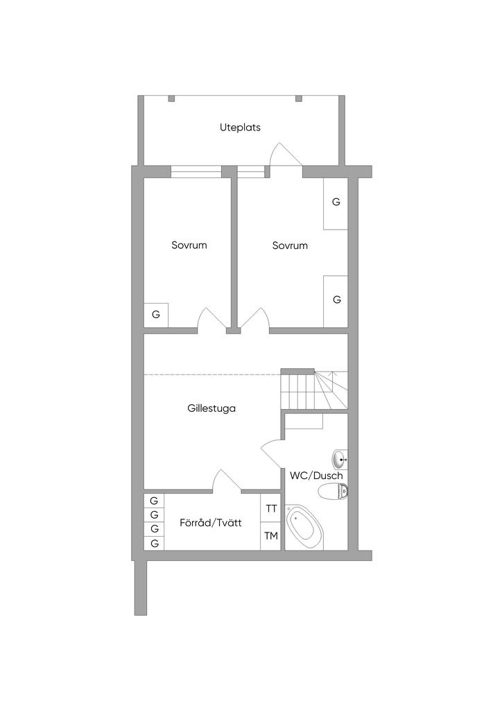 Planlösning - Souterrängplan