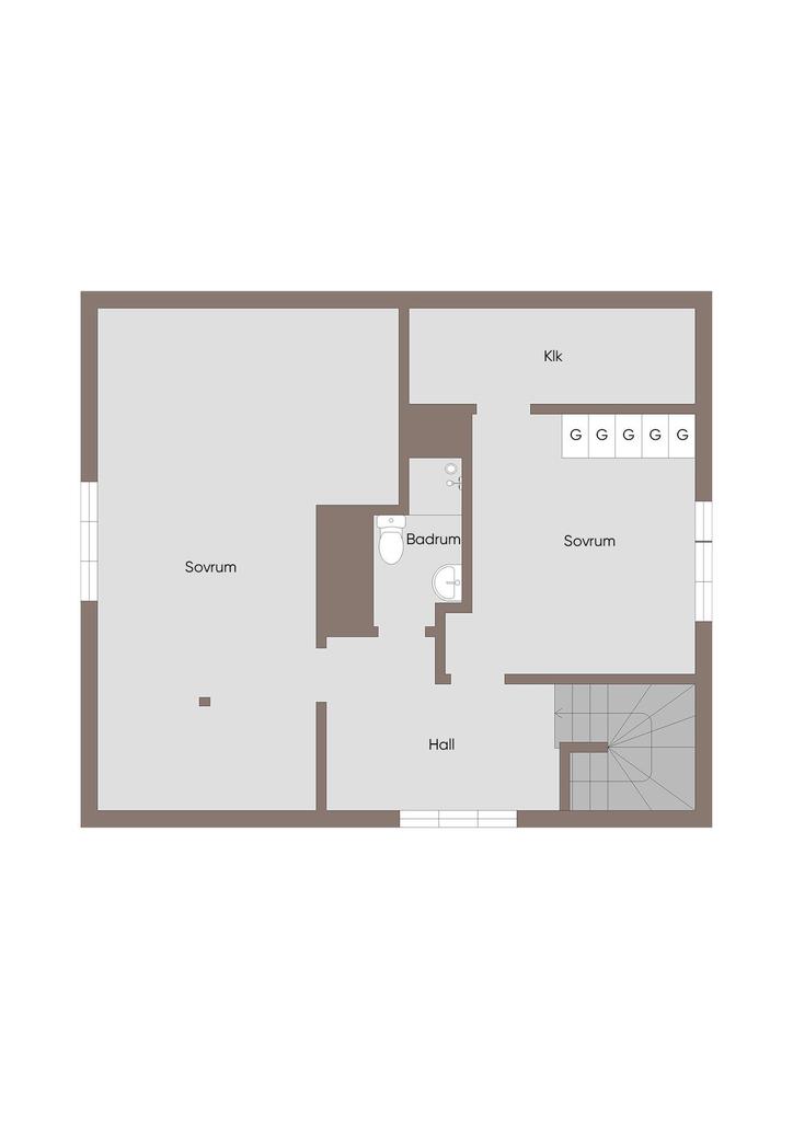 Planlösning Ovanvåning