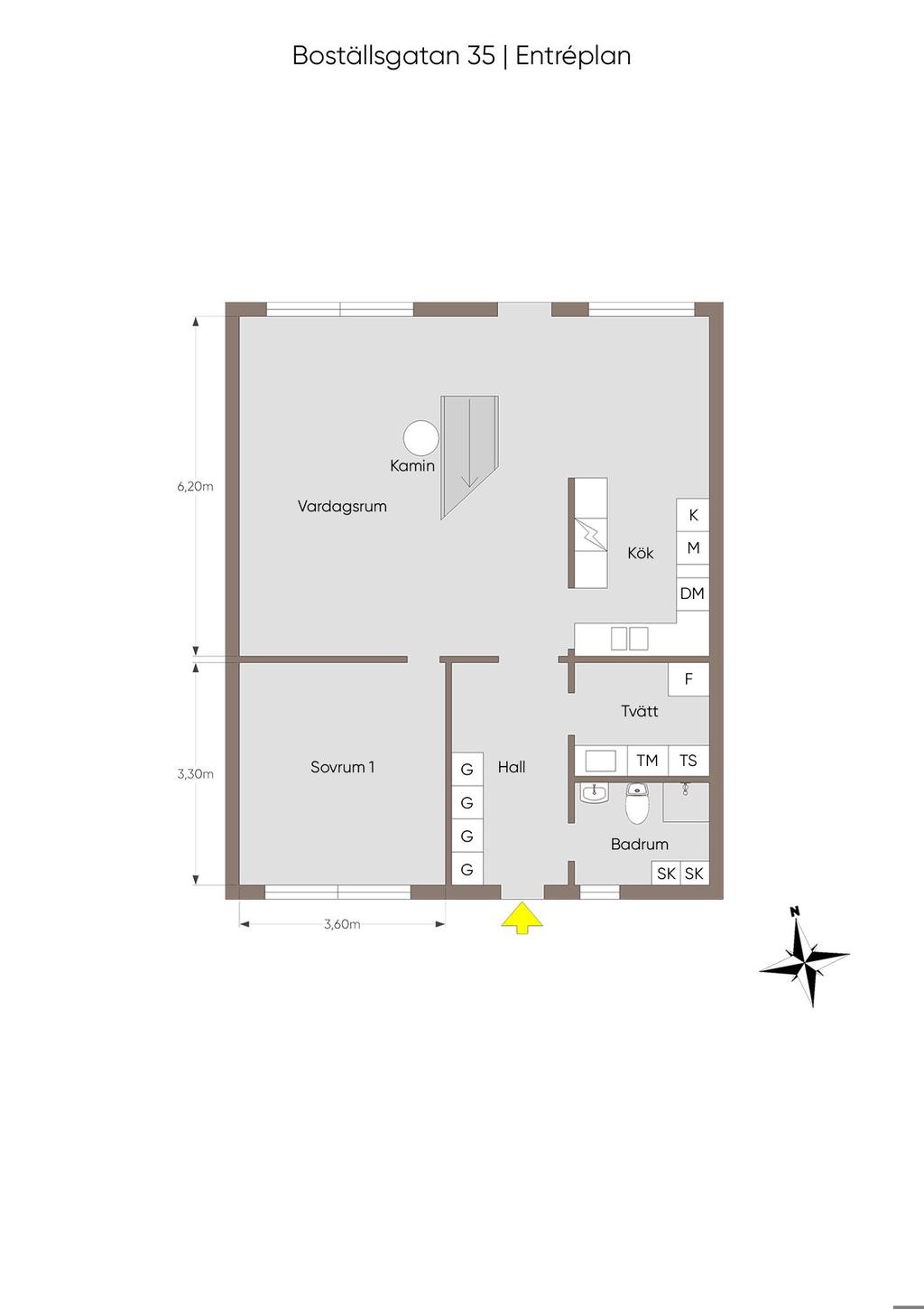 Planlösning entréplan