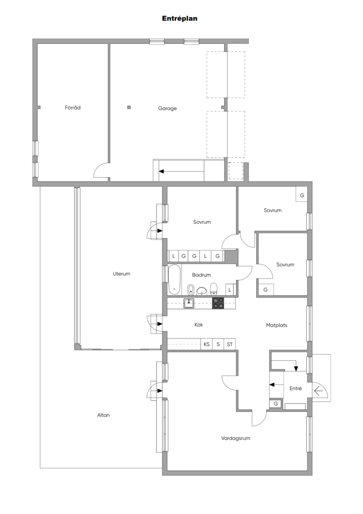 Planlösning entréplan