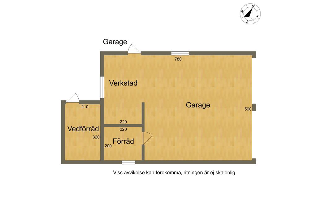 Planritning Garage.