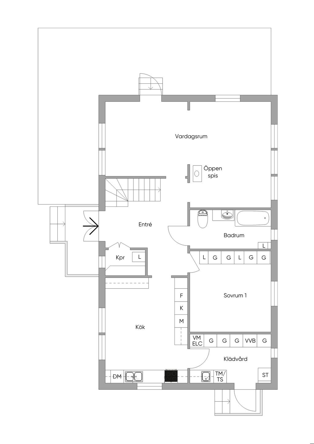 Planskiss: Entréplan