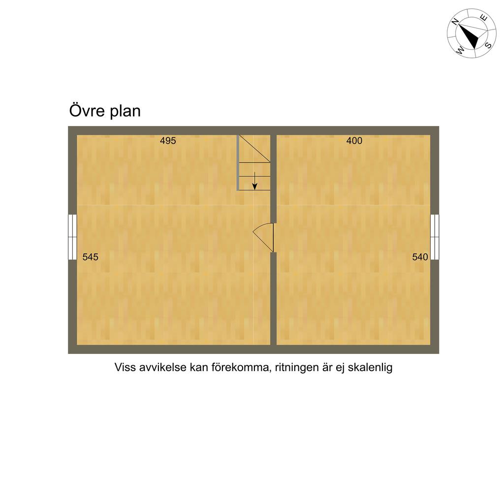 Planlösning övre plan