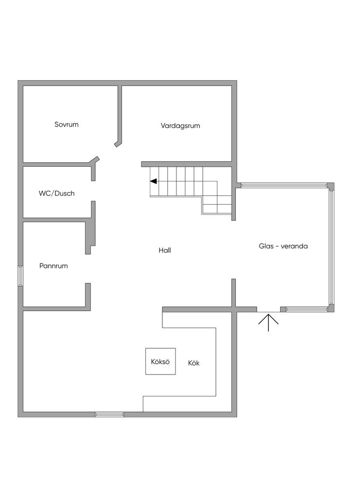 Planlösning entréplan