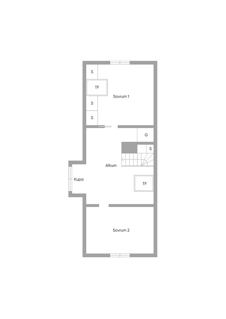 Övre plan alternativ planlösning