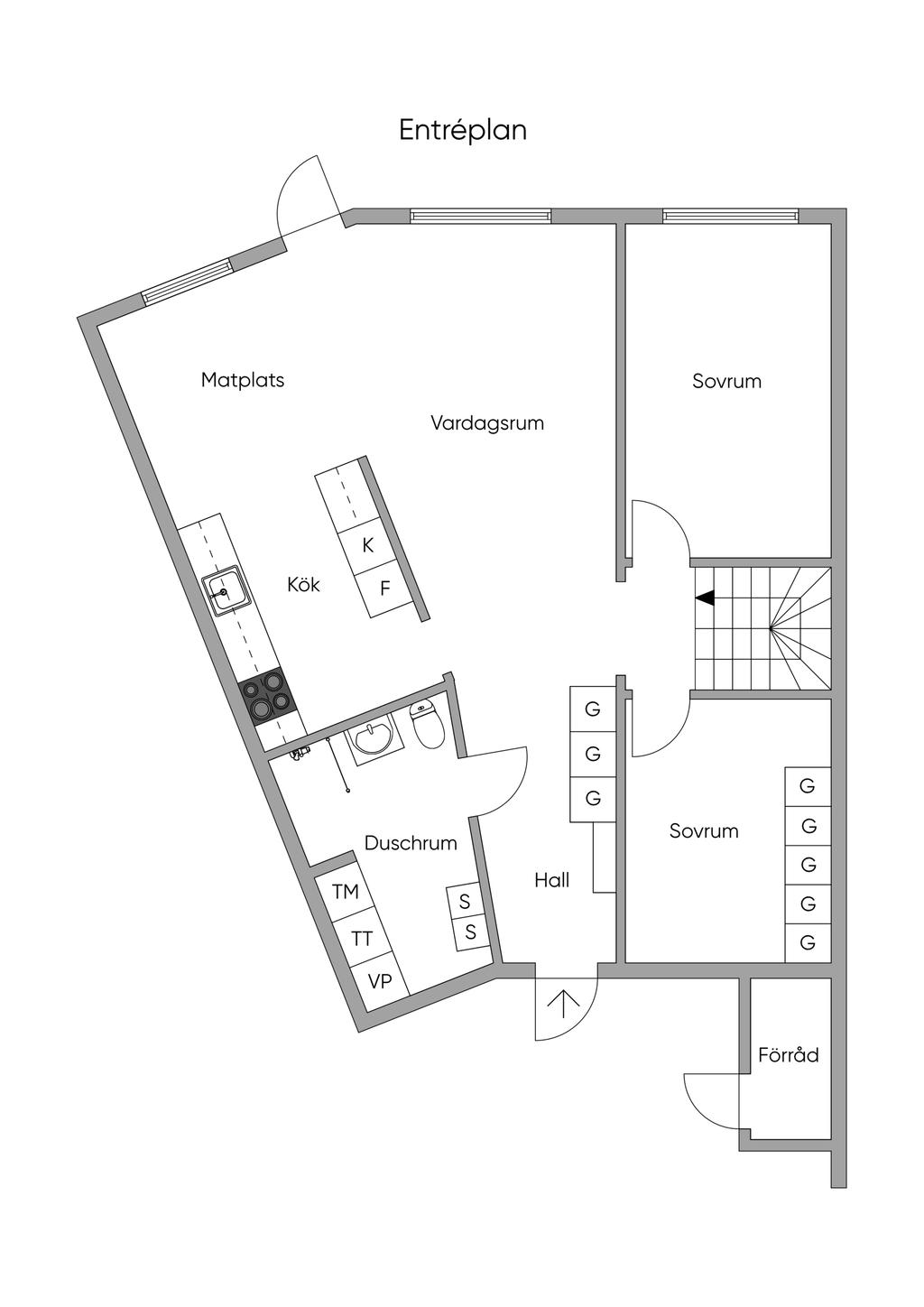 Planskiss, Entréplan 2D