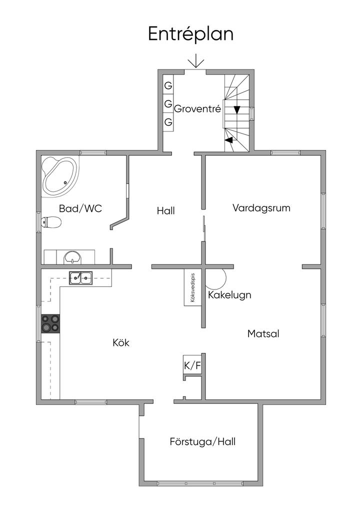 Planlösning Entréplan