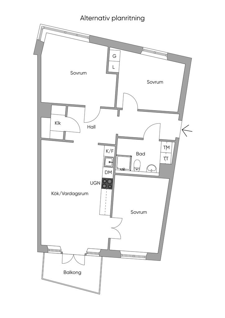 Alternativ planlösning