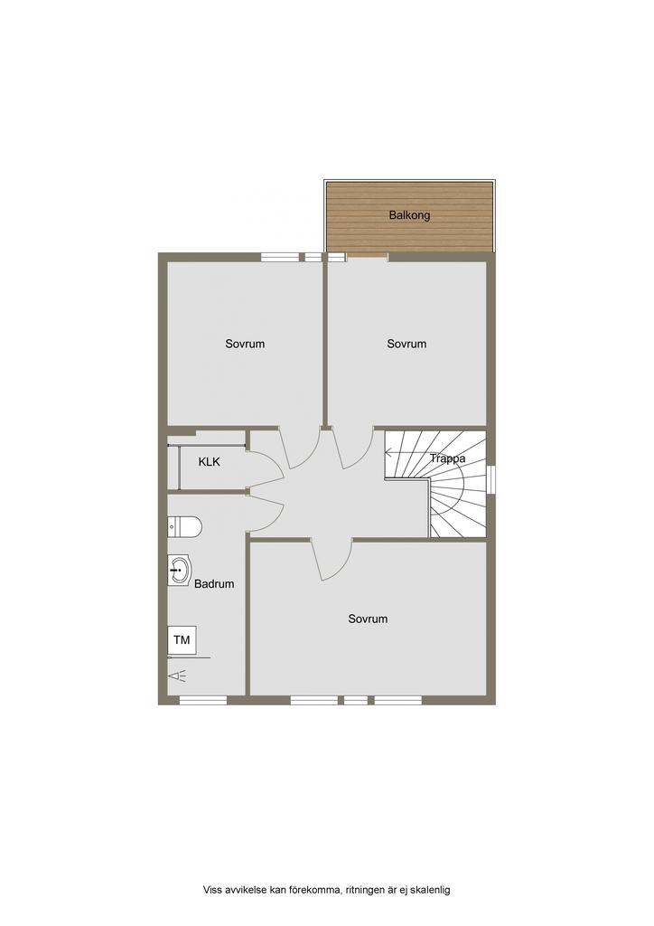 Planlösning övre plan 