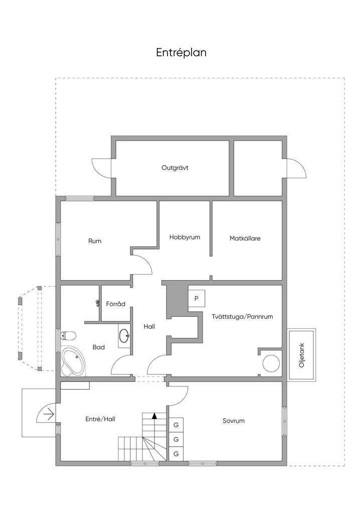 Planskiss 2D, Entréplan