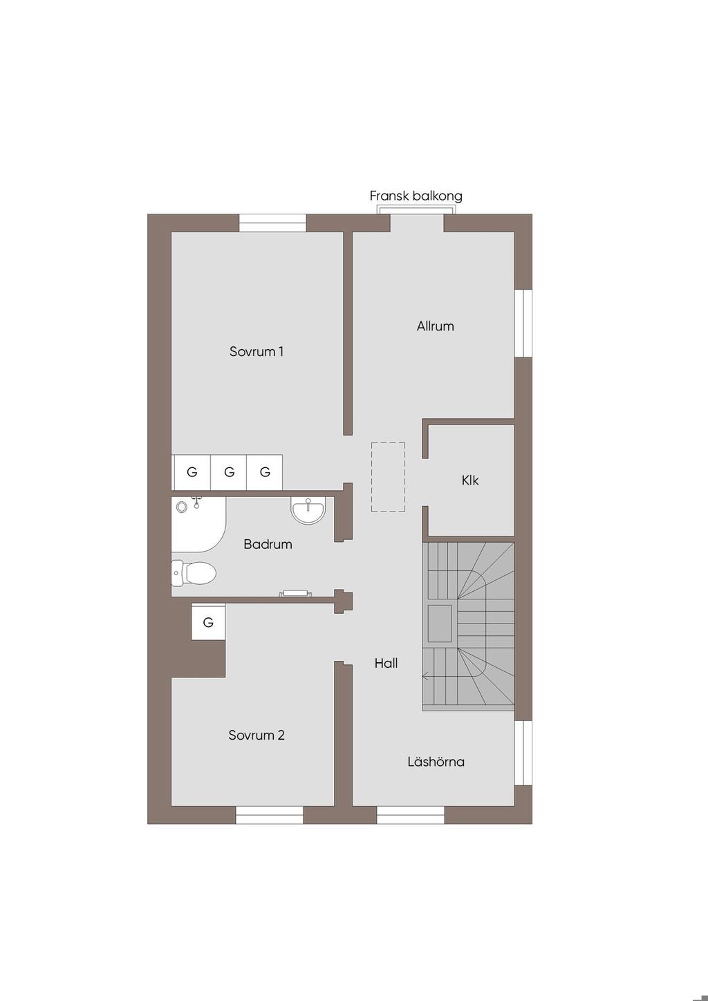 Planskiss övre plan