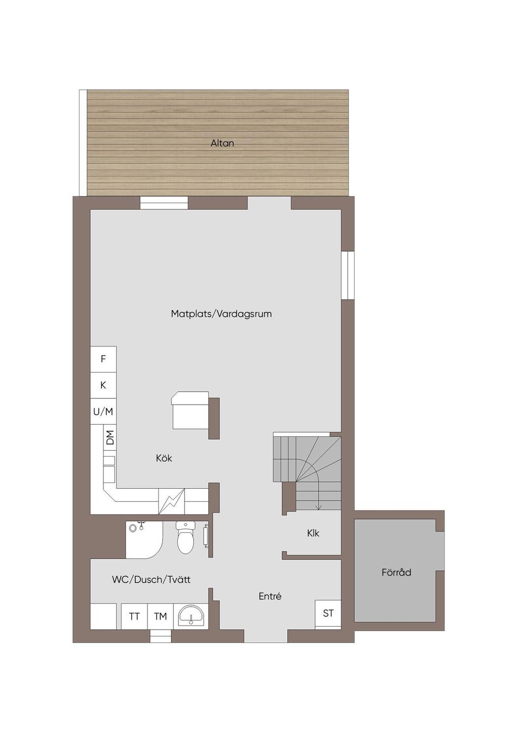Planskiss entréplan