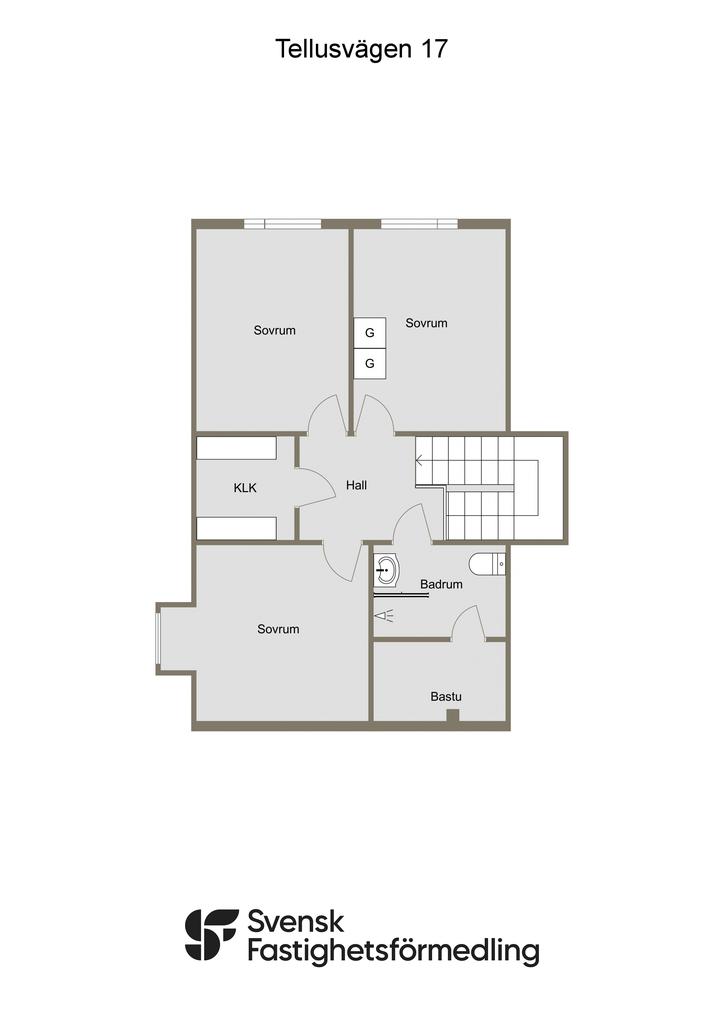 Planlösning övre plan
