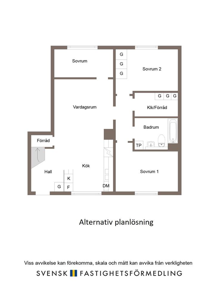 Alternativ planlösning