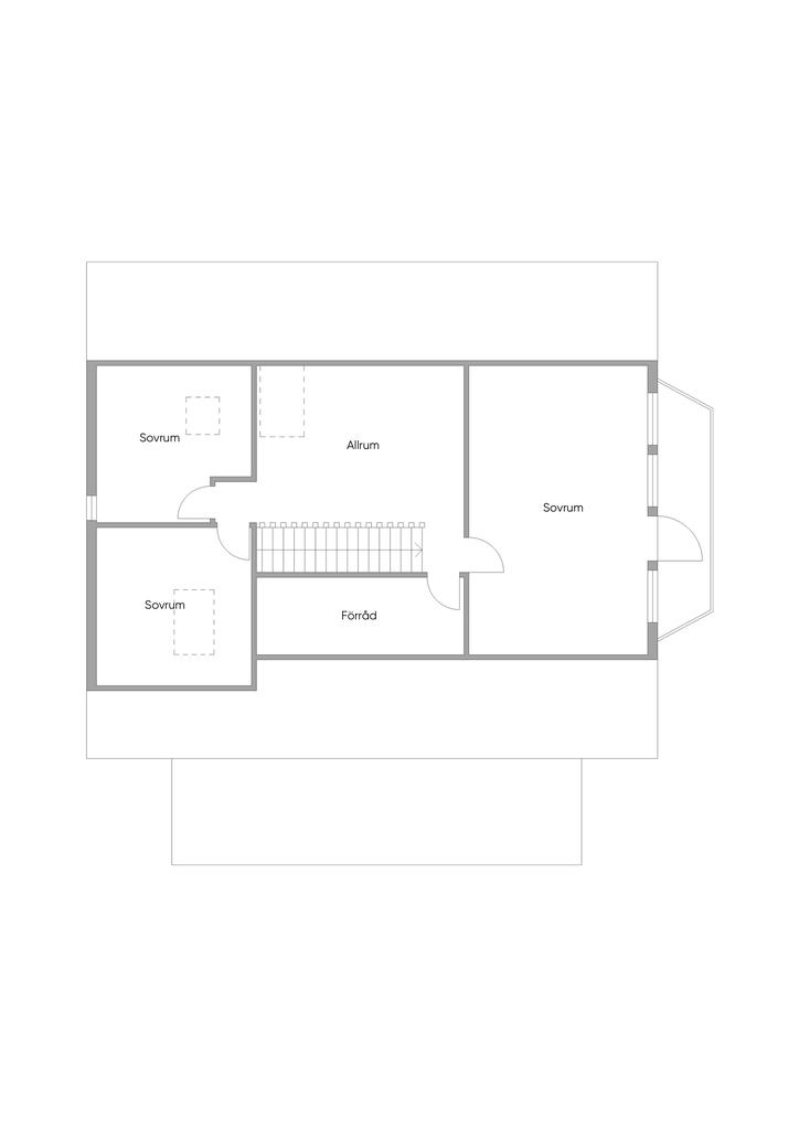 Planlösning övre plan